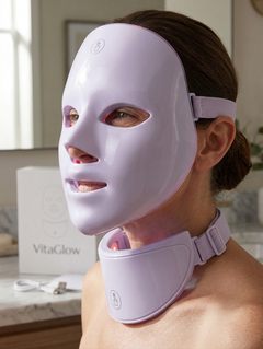 VitaGlow Pro™ - 7-Color LED Therapy Mask for Face & Neck