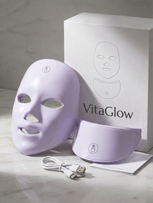 VitaGlow Pro™ - 7-Color LED Therapy Mask for Face & Neck